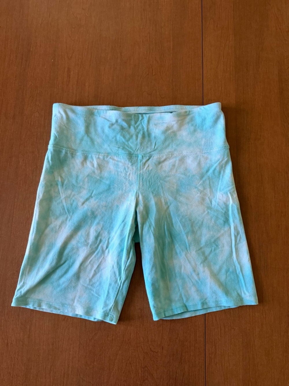 Billabong Aqua Tie-Dye High-Waist Bike Shorts